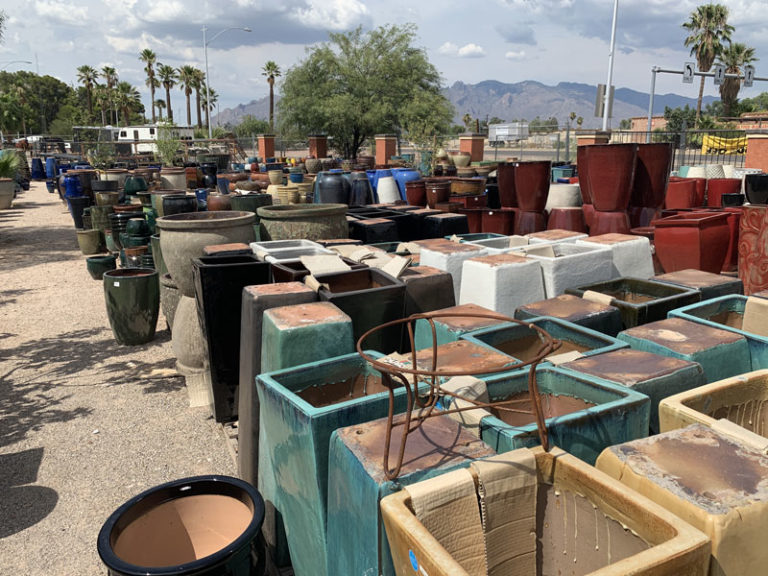 Mexican Garden Pottery glazed pots 2 768x576