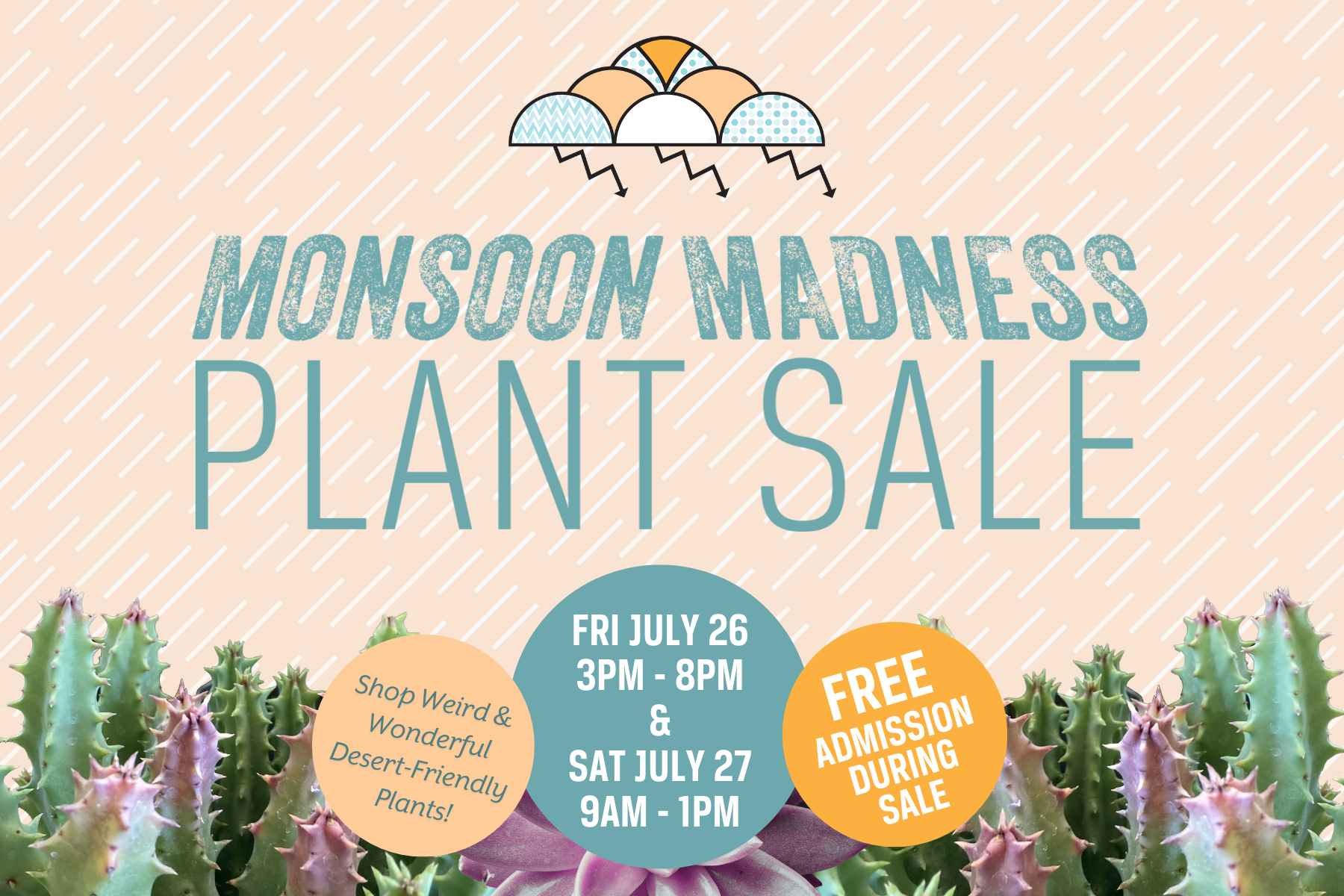 Monsoon Madness Summer Plant Sale!