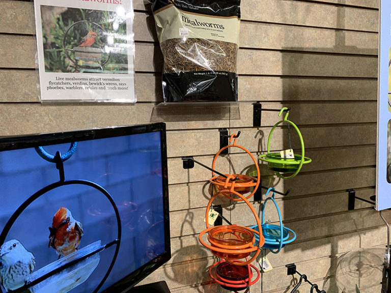 Wild Birds Unlimited mealworm feeders 768x576